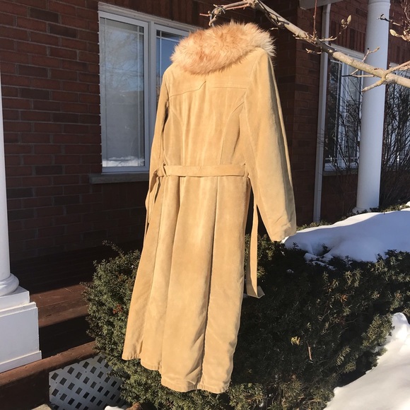 Vintage Shearling Trench Coat - Picture 10 of 11
